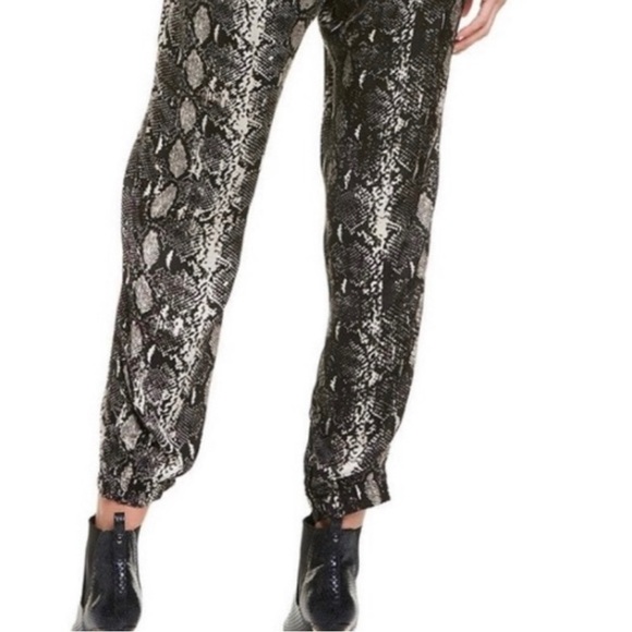 Gorgeous Snake Print Joggers. Excellent, like new! Silky and comfy. Large - Picture 1 of 6
